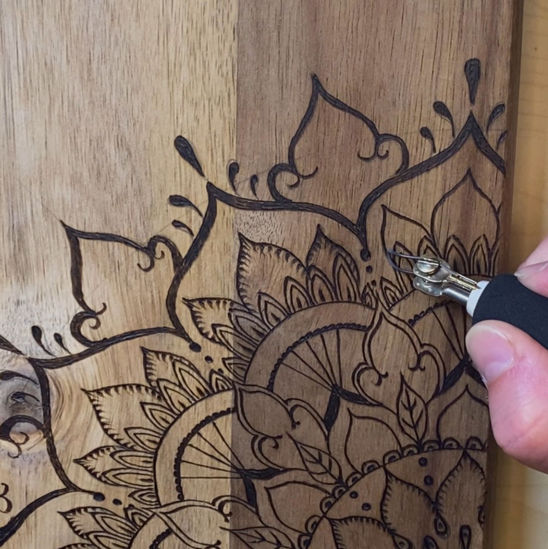 Pyrografie Tapasmandala2